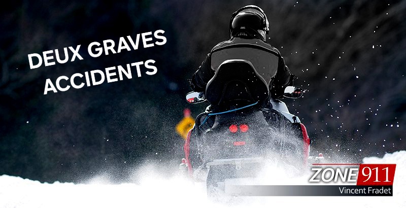 Accidents de motoneige - à Saint-Fabien et à Mingan - un enfant est décédé et deux personnes ont sombré dans une rivière